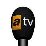 ATV  Logolu Mikrofon Süngeri Baskı